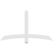 Ekena Millwork Bellingham Architectural Grade PVC Gable Bracket, 60"W x 35"H x 2"D x 4"F, 14/12 Pitch GBP060X35X0204BEL00 - alternate 5
